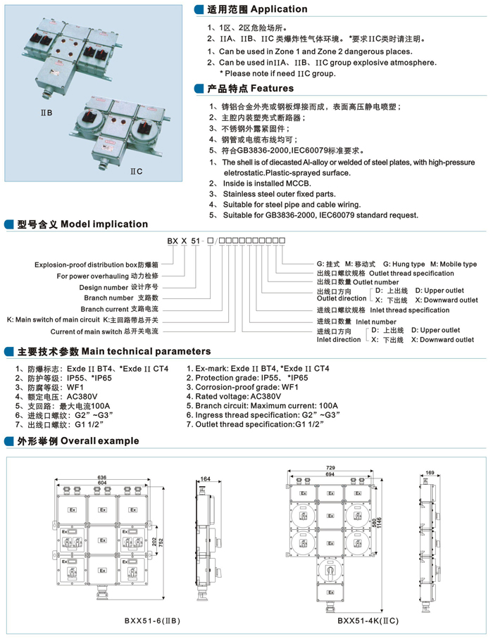 BXX51雷竞技raybet电脑版雷竞技苹果官方网站动力检修箱（ⅡB、ⅡC）